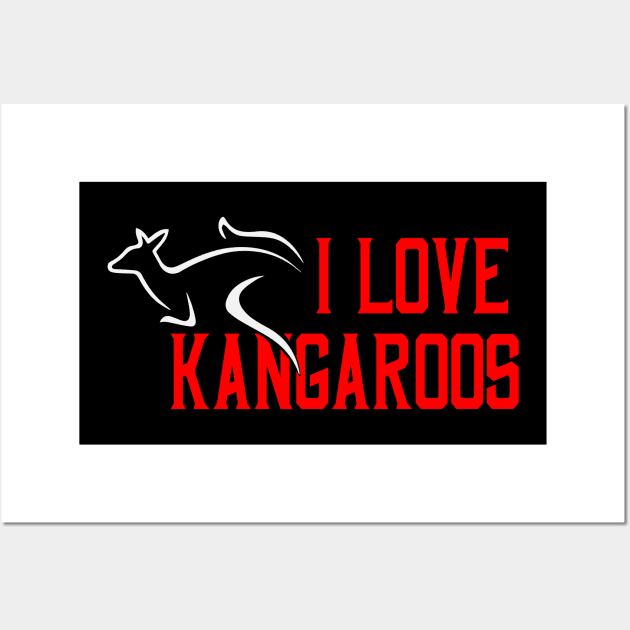 I love kangaroos Wall Art by Imutobi